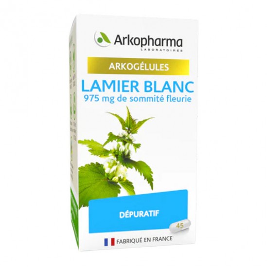 Arkopharma Arkogélules Lamier Blanc Boite de 45 Gélules Arkopharma Arkogélules Lamier Blanc Boite de 45 Gélules