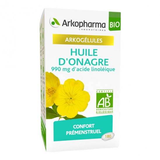 Arkopharma arkogélules huile d'onagre bio 180 capsules Arkopharma arkogélules huile d'onagre bio 180 capsules