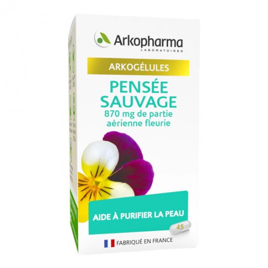 Arkopharma arkogélule pensée sauvage 45 gélules Arkopharma arkogélule pensée sauvage 45 gélules