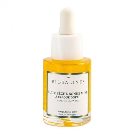 Biosalines huile sèche bonne mine à l'algue dorée 30ml Biosalines huile sèche bonne mine à l'algue dorée 30ml