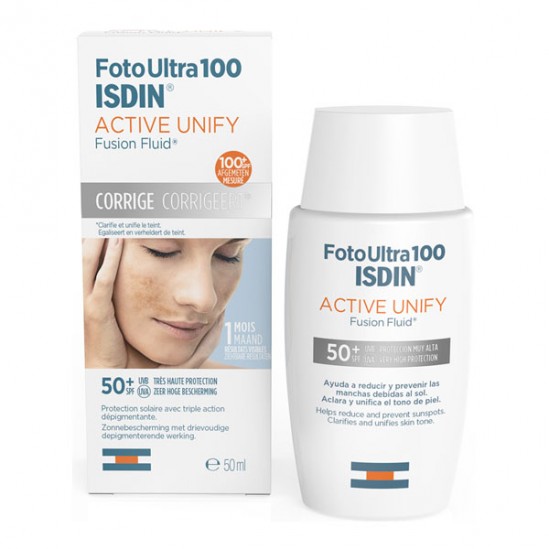 Isdin UV Care FotoUltra Active Unify Fusion Fluid SPF 50+ 50 ml Isdin UV Care FotoUltra Active Unify Fusion Fluid SPF 50+ 50 ml