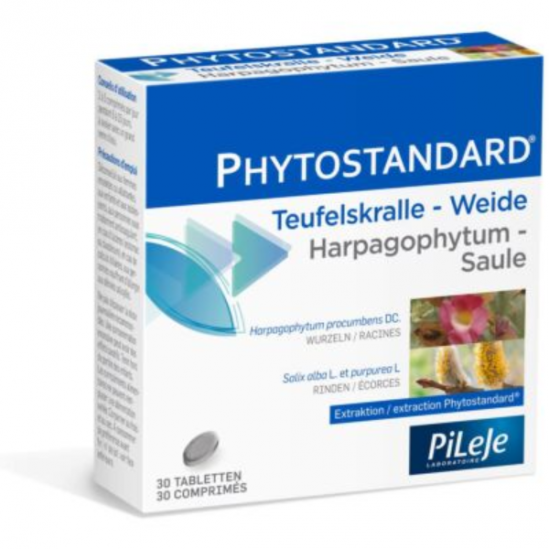 Pileje Phytostandard d'harpagophytum-Saule 30 comprimés Pileje Phytostandard d'harpagophytum-Saule 30 comprimés
