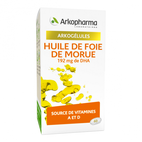 ARKOGELULES Huile de Foie de Morue x60 capsules ARKOGELULES Huile de Foie de Morue x60 capsules