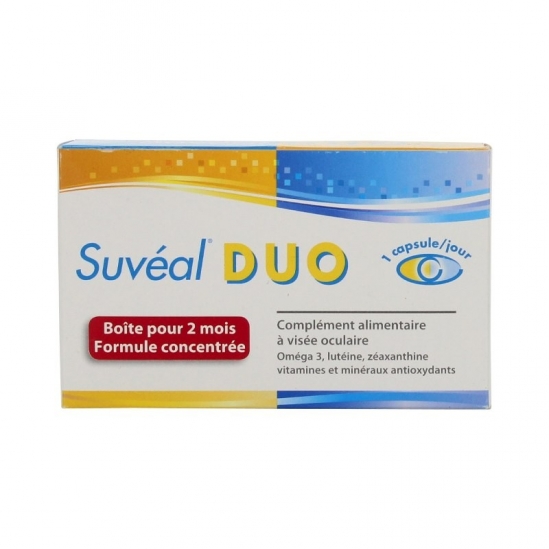 Suvéal complément alimentaire visée oculaire duo 60 capsules