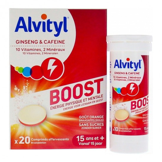 Alvityl boost ginseng & caféine 20 comprimés Alvityl boost ginseng & caféine 20 comprimés