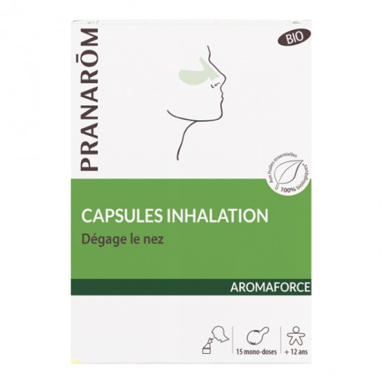 Pranarôm aromaforce capsules inhalation bio 15 capsules Pranarôm aromaforce capsules inhalation bio 15 capsules