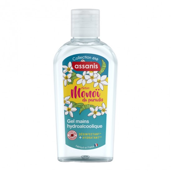 Assanis gel mains hydroalcoolique monoï paradis 80ml Assanis gel mains hydroalcoolique monoï paradis 80ml