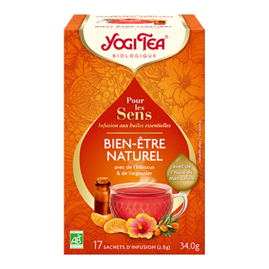 Yogi Tea pour les sens bien-être naturel bio 17 sachets Yogi Tea pour les sens bien-être naturel bio 17 sachets