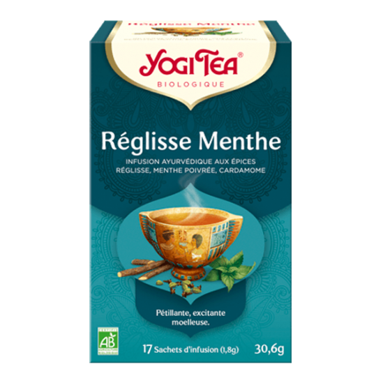 Yogi Tea bio réglisse menthe 17 sachets 30g Yogi Tea bio réglisse menthe 17 sachets 30g