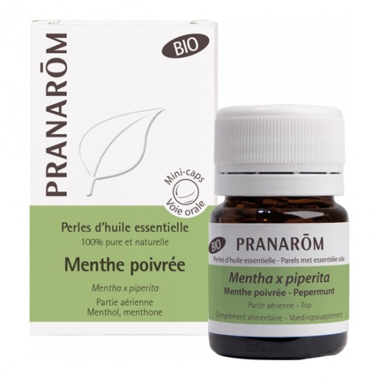 Pranarôm menthe poivrée bio 60 perles Pranarôm menthe poivrée bio 60 perles
