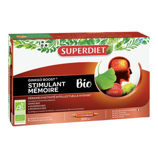Superdiet échinacée bio 20 ampoules de 15ml Superdiet échinacée bio 20 ampoules de 15ml