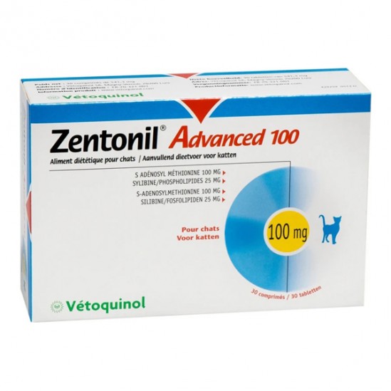 Vétoquinol zentonil advanced 100mg 30 comprimés Vétoquinol zentonil advanced 100mg 30 comprimés