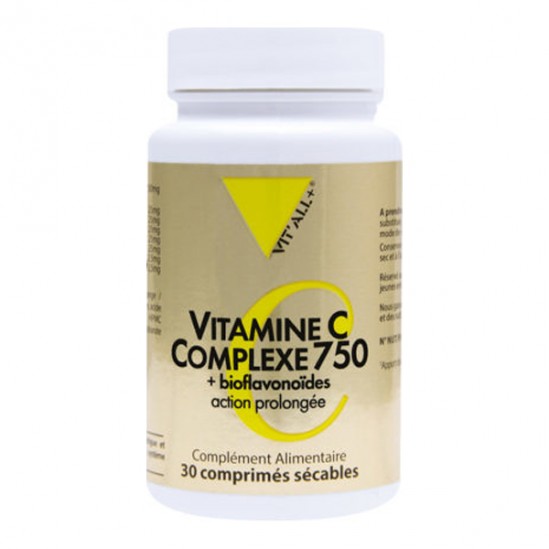 Vitall+ vitamine c complexe 750mg 100 comprimés Vitall+ vitamine c complexe 750mg 100 comprimés