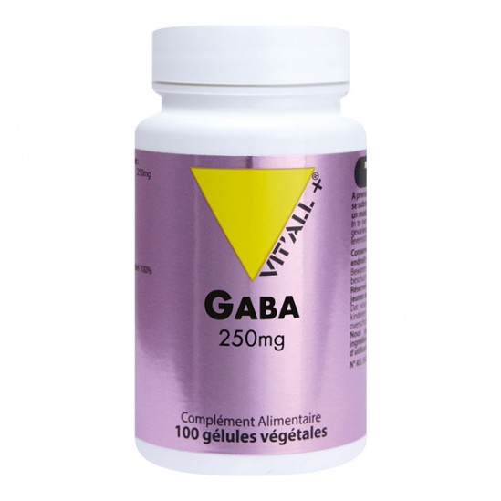 Vitall+ Gaba 250mg 100 gélules végétales Vitall+ Gaba 250mg 100 gélules végétales