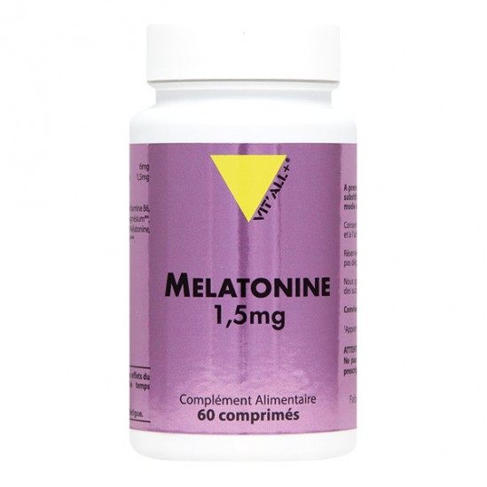 Vitall + mélatonine 1,5mg 60 comprimés Vitall + mélatonine 1,5mg 60 comprimés