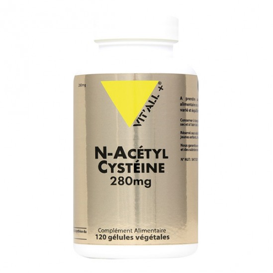 Vitall + N-Acétyl cystéine 280mg 120 gélules Vitall + N-Acétyl cystéine 280mg 120 gélules
