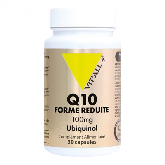 Vitall + Q10 réduit 100mg ubiquinol 30 capsules Vitall + Q10 réduit 100mg ubiquinol 30 capsules