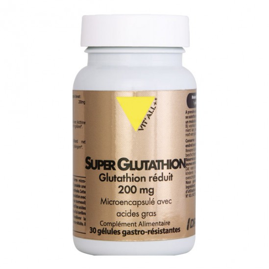 Vitall + super glutathion 200mg 30gélules Vitall + super glutathion 200mg 30gélules