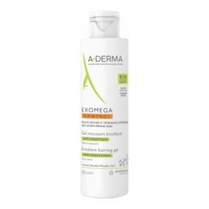 A-derma exomega control gel moussant émollient anti-grattage 200ml