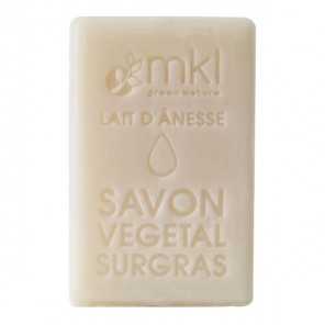 Mkl green nature lait d'ânesse savon végétal surgras miel bio 100g