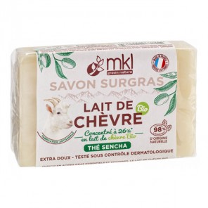 Mkl green nature lait de chèvre savon surgras douceur de lait bio 100g