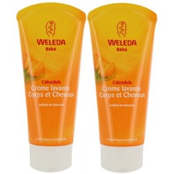 Weleda Bébé crème lavante corps et cheveux Lot 2x200ml