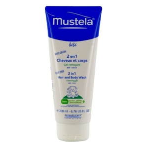 Mustela 2 en 1 cheveux et corps gel nettoyant 200ml