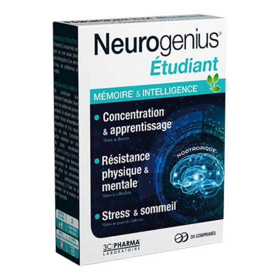 3C Pharma neurogenius étudiant 30 comprimés 3C Pharma neurogenius étudiant 30 comprimés