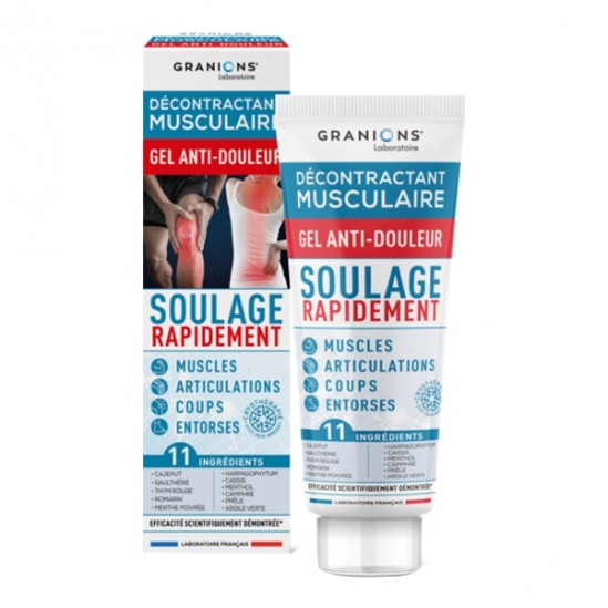 Granions décontractant musculaire gel anti-douleur 100ml Granions décontractant musculaire gel anti-douleur 100ml