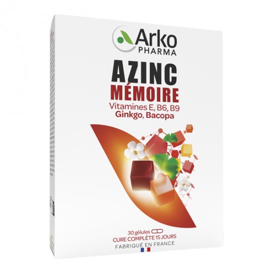 Arkopharma azinc mémoire 30 comprimés Arkopharma azinc mémoire 30 comprimés