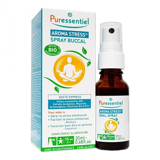 Puressentiel aroma stress spray buccal 20ml Puressentiel aroma stress spray buccal 20ml
