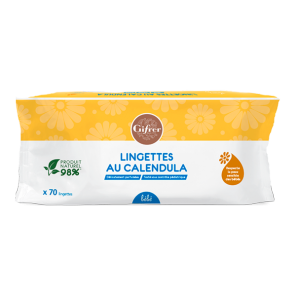 Gifrer lingettes au calendula 70 lingettes