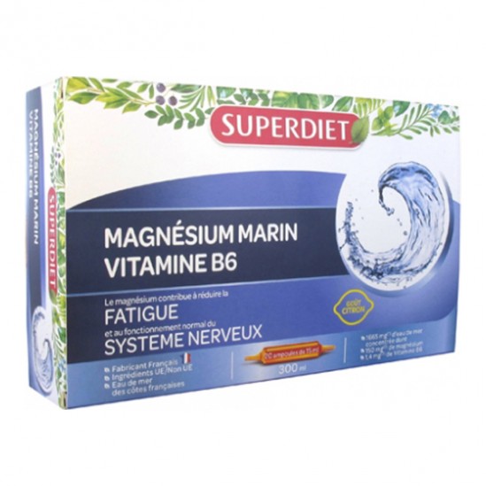 Superdiet magnésium marin & vitamine B6 300ml Superdiet magnésium marin & vitamine B6 300ml