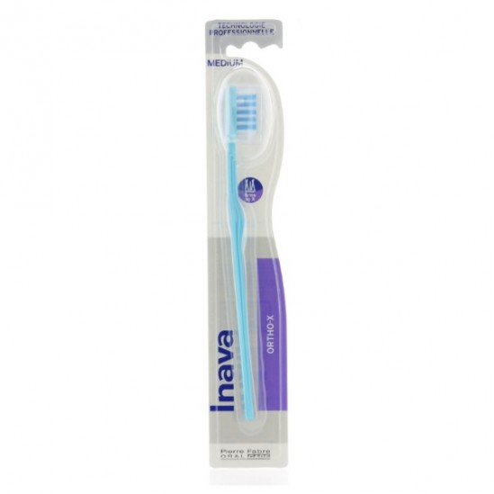 Inava ortho X - brosse à dents orthodontique medium Inava ortho X - brosse à dents orthodontique medium