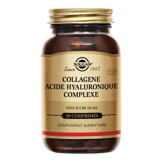 Solgar collagen complexe d'acide hyaluronique 120mg 30 tablettes Solgar collagen complexe d'acide hyaluronique 120mg 30 tablettes