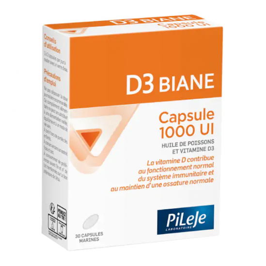 Pileje D3 biane capsule 1000 UI vitamine D 30 capsules Pileje D3 biane capsule 1000 UI vitamine D 30 capsules