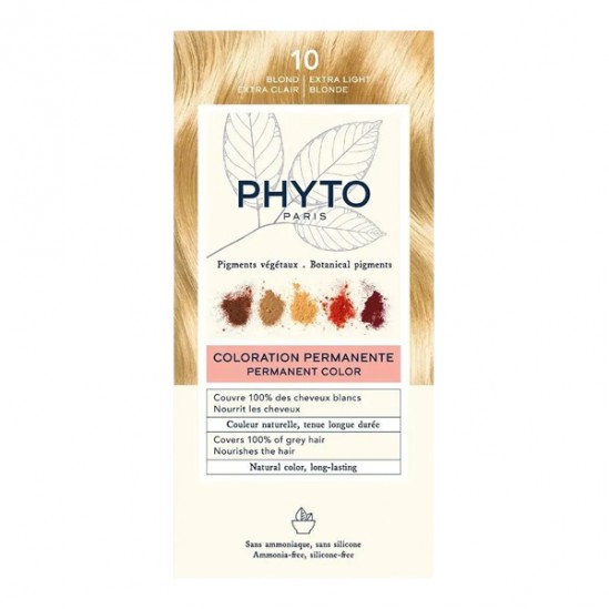 Phytocolor kit coloration permanente 10 blond extra clair Phytocolor kit coloration permanente 10 blond extra clair
