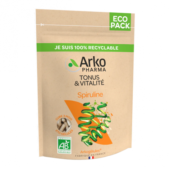 Arkopharma arkogélules spiruline bio 270 gélules Arkopharma arkogélules spiruline bio 270 gélules
