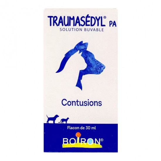 Boiron traumasédyl PA solution buvable chiens et chat 30ml Boiron traumasédyl PA solution buvable chiens et chat 30ml