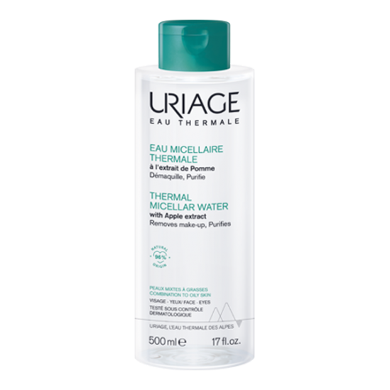 Uriage eau micellaire thermale peaux mixtes à grasses 500ml Uriage eau micellaire thermale peaux mixtes à grasses 500ml