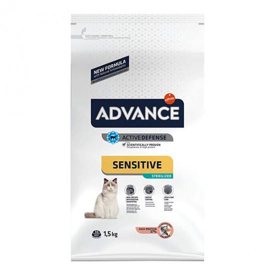 Advance Sensitive sterilized saumon chat + 12 mois 1,5kg Advance Sensitive sterilized saumon chat + 12 mois 1,5kg