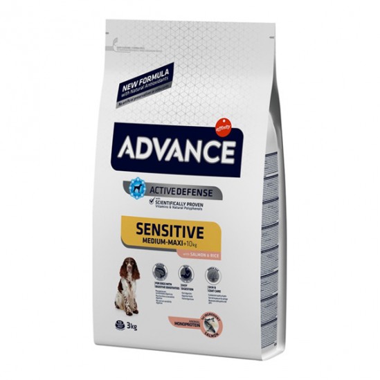 Advance Sensitive medium-maxi pour chiens adultes 12kg Advance Sensitive medium-maxi pour chiens adultes 12kg