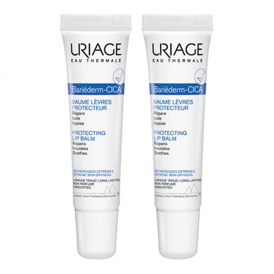 Uriage bariéderm cica-lèvres baume protecteur 2x15ml