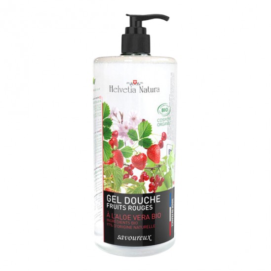 Helvetia Natura Gel douche aloe vera fruits rouges 1l Helvetia Natura Gel douche aloe vera fruits rouges 1l