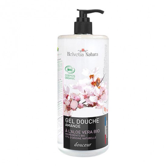 Helvetia Natura Gel douche aloe vera amande 1l Helvetia Natura Gel douche aloe vera amande 1l