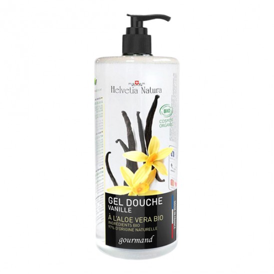 Helvetia Natura Gel douche aloe vera vanille 1l Helvetia Natura Gel douche aloe vera vanille 1l