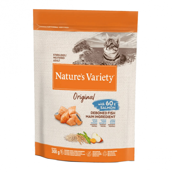 Nature´s Variety Original saumon pour le chat stérilisé 300gr Nature´s Variety Original saumon pour le chat stérilisé 300gr