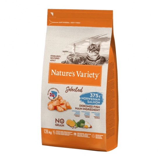 Nature´s Variety Selected saumon pour chat stérilisé 1.25kg Nature´s Variety Selected saumon pour chat stérilisé 1.25kg