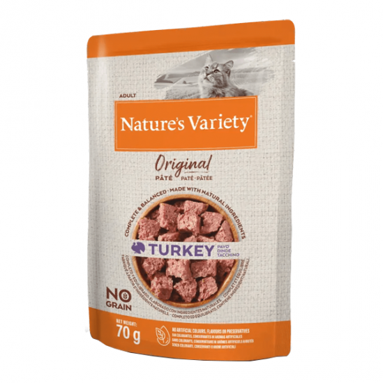 Nature´s Variety Original pâtée dinde pour le chat 70gr Nature´s Variety Original pâtée dinde pour le chat 70gr