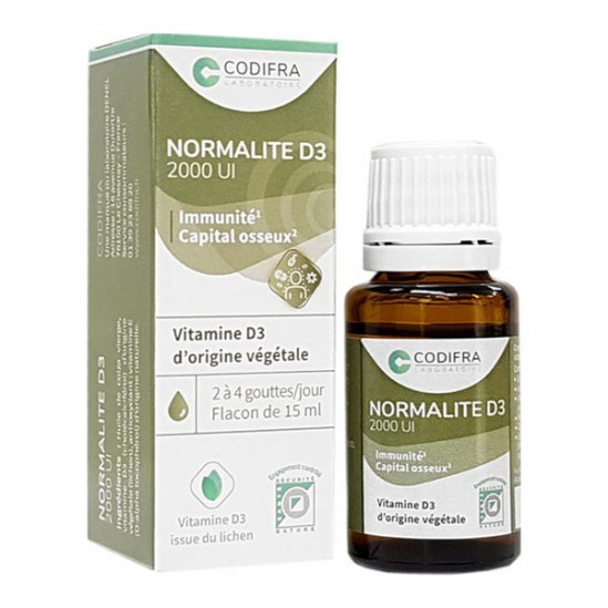Codifra normalite D3 2000 UI 15ml 340 gouttes